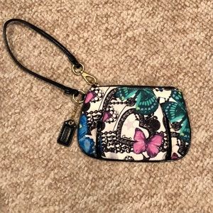 Coach Patterned Wristlet